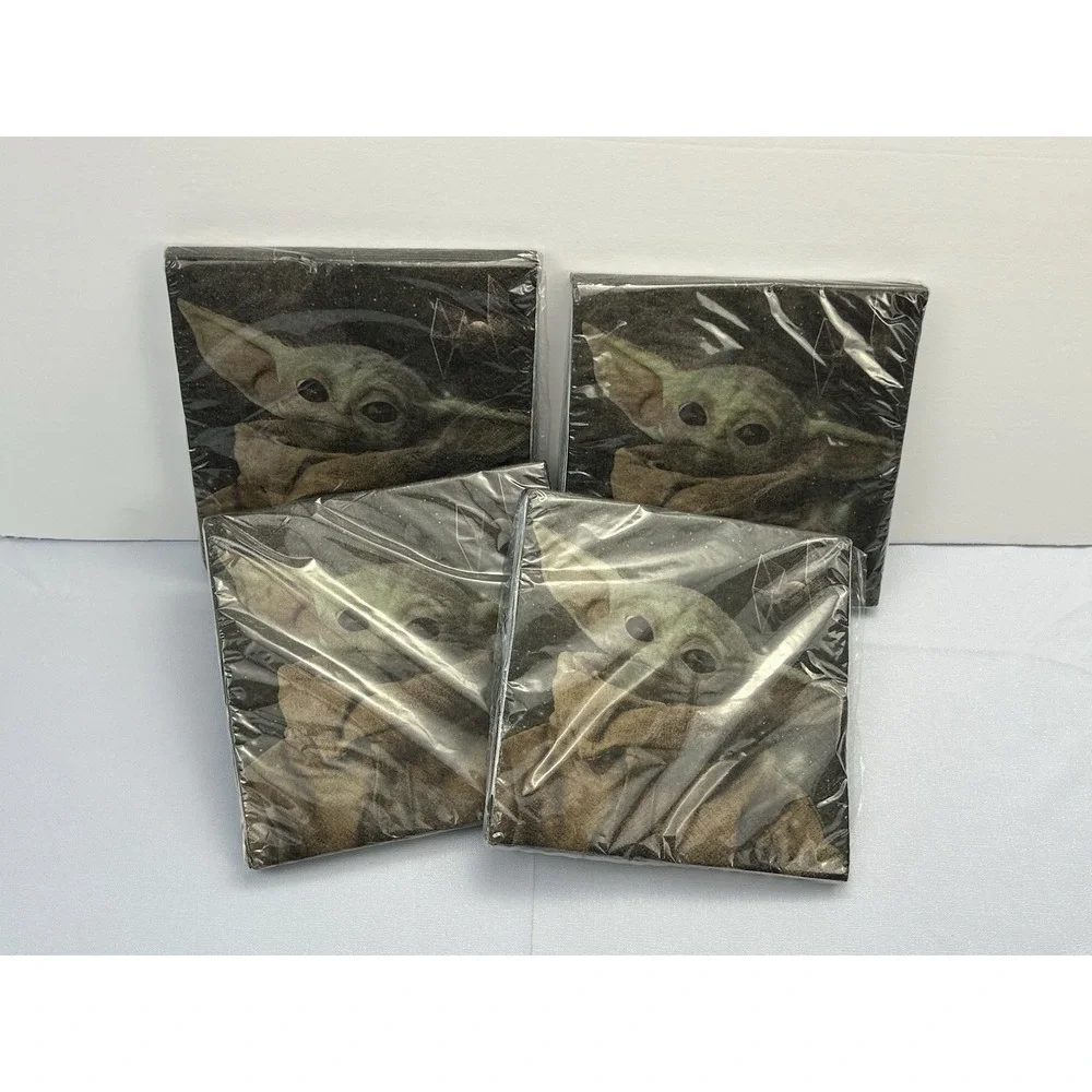 Star Wars Party Napkins Darth Vader Black White 16 Ct Lot of 4 Packs Sealed